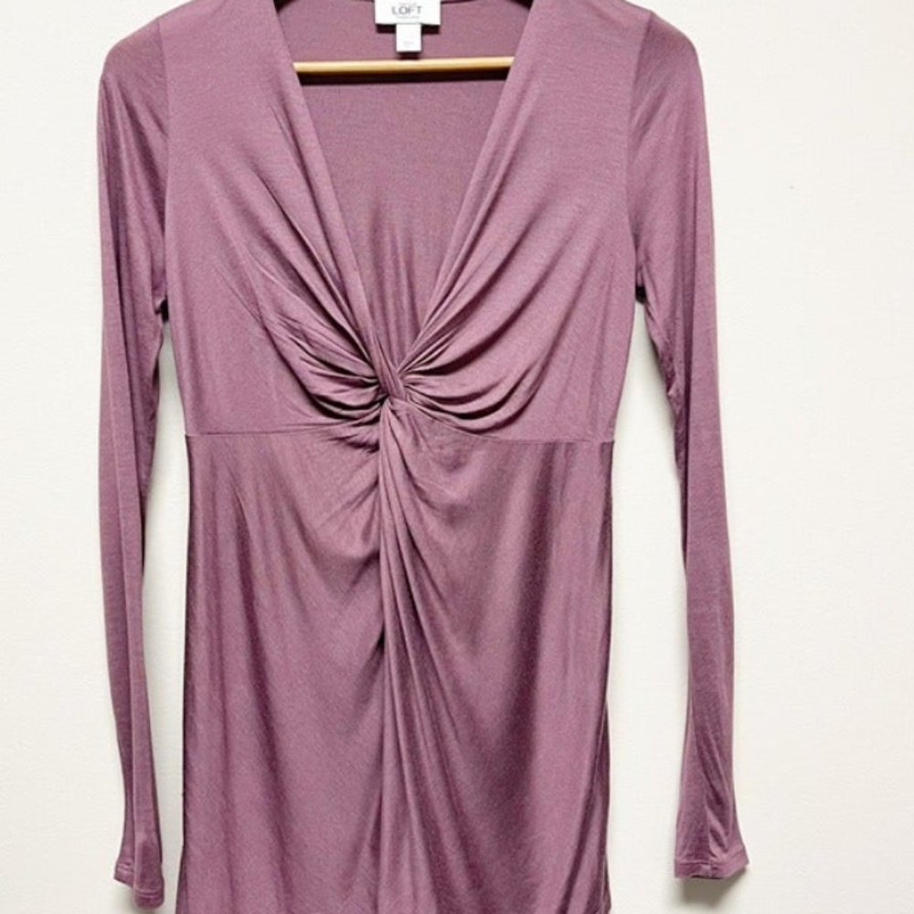 Twist Front Long Sleeve Top Size XS